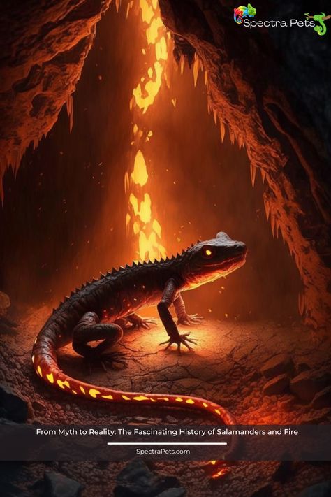 Salamander Mythology, Fantasy Salamander, Airbnb Ideas, Salamanders, How To Make Fire, Ancient Mythology, Water Bodies, Interesting Information, High Water