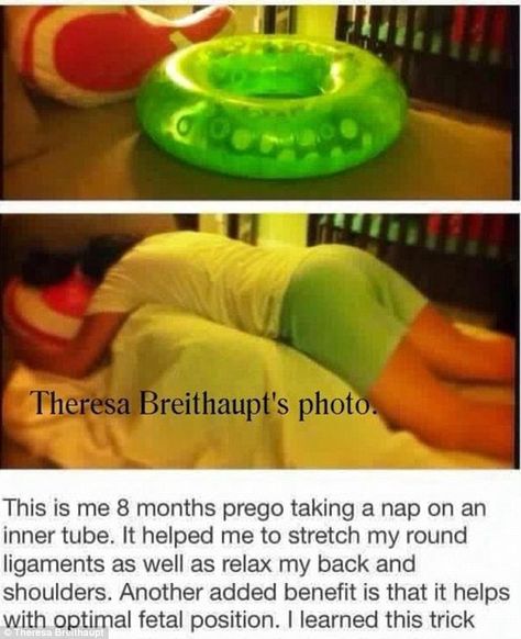 One woman found that an inflatable rubber ring that she already had lying around the house did the trick Mum Hacks, Baby Royal, Uppfostra Barn, Pregnancy Hacks, Baby Guide, Mommy Hacks, Adulting 101, Babies Stuff, Baby Help