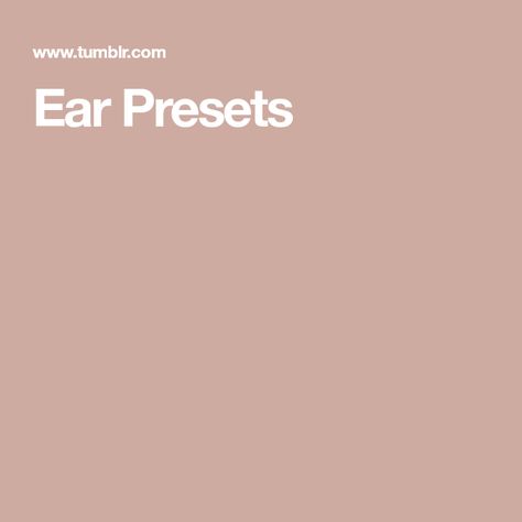 Ear Presets Sims 4 Cc Ears Preset, Ear Presets Sims 4 Cc, Sims 4 Ear Presets, Different Ear Shapes, Ear Shapes, Profile View, The Ear, Sims 4 Cc, Sims 4