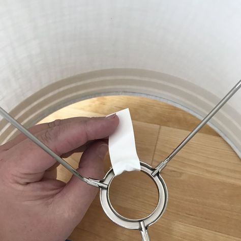 How to Make a Lamp Shade Ring Fit — Mid Modern Mama Diy Lamp Shade Ideas, Ikea Lamp Shade, Target Lamp, Lamp Redo, Make A Lampshade, Standard Lamp, Ikea Lamp, Ring Lamp, Make A Lamp