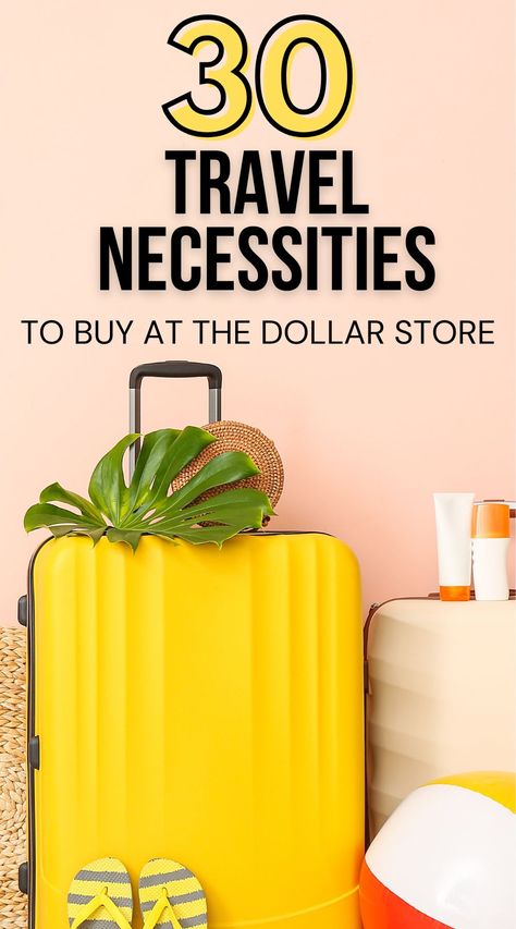 Save with these vacation essentials at the Dollar Store! Travel necessities, travel accessories, and Dollar Tree travel hacks for your next family vacation! Budget Travel Tips | Trip Essentials Weekend Travel Essentials, Dollar Store Travel Hacks, Traveling Necessities, Dollar Tree Travel Hacks, Travel Organization Packing, Guatemala Trip, Organization Packing, Hotel Essentials, Vacation Must Haves