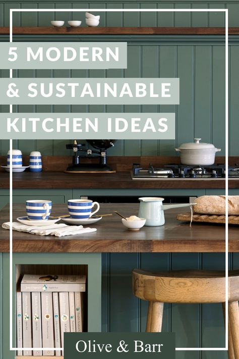 5 Ways To Make Your Kitchen more Sustainable Kitchen Design Natural, Pemberley House, Light Kitchen Design, Organic Kitchen Design, Eco Friendly Kitchen Design, Natural Light Kitchen, Sustainable Living Aesthetic, Sustainable Kitchen Design, Kitchen Materials