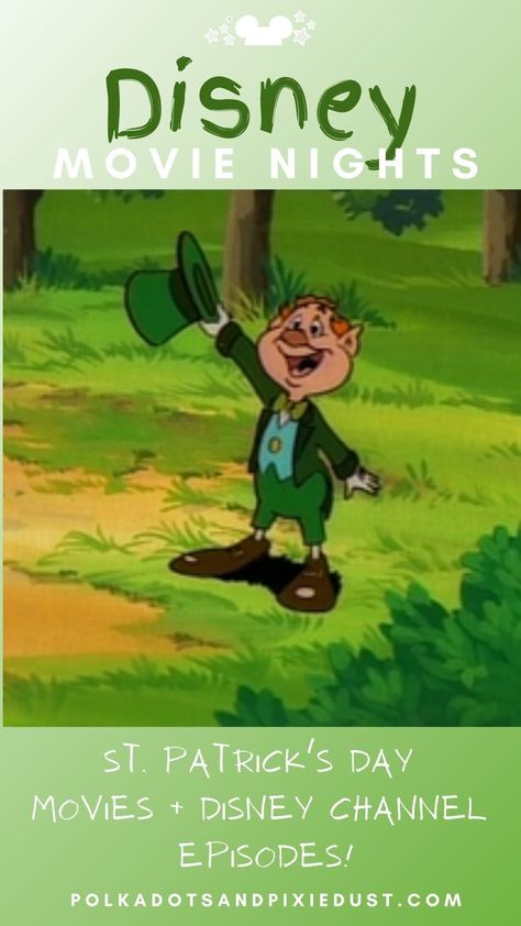 Just in time for St. Patrick's day, here are all the St. Patrick's Day shows and movies you can find on Disney Plus! From classics like Darby O' Gill and the Little People to the leprechaun in Gummi Bears, here are all the places you will find a little bit of the Irish on Disney. #disneyirish #stpatricksday #polkadotpixies St Patricks Day Movie, St Patricks Day Movies Families, Leprechaun Movie, Gummi Bears, Disney Movie Night, The Leprechaun, Classic Film Stars, Disney Channel Original, Irish Funny