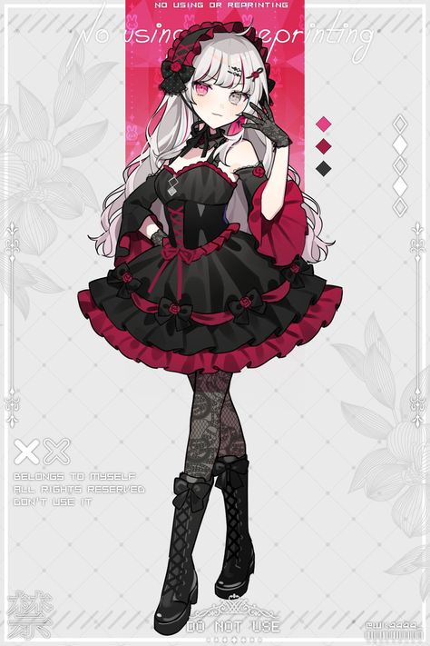 Victorian Vampire, Lolita Outfits, Anime Dress, Bff Pictures, Character Poses, Cute Art Styles, Female Character Design, Art Inspiration Drawing, Character Outfits