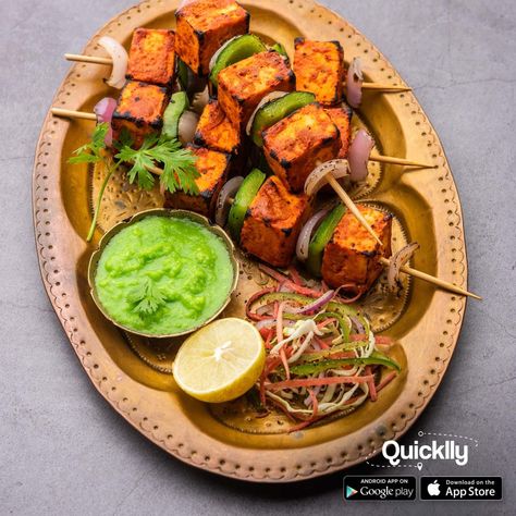 Tandoori Chicken! Chicken Tikka? Paneer Tikka too! We've got everything! Just Quicklly it! Enjoy a wide range of deliciousness with$10 Off $30 from Quicklly! Coupon Code: FoodQuicklly Order Now || Nationwide Free Delivery https://www.quicklly.com/indian-bbq-skewers-marinade-kit Download Quicklly App https://quicklly.page.link/quickllyapp #QuickllyIt #Quicklly #Quicklly_official #instafood #indianmasala #indianspices #indiangrains #indianfestivals #foodieelife # Tikka Paneer, Bbq Skewers, Paneer Tikka, Chicken Tikka, Indian Spices, Cafe Food, Recipe Collection, Recipe Of The Day, Indian Food