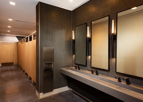 Commercial Bathrooms, Public Restroom Design, Commercial Bathroom Designs, Ada Restroom, Industrial Toilets, Public Bathroom, Public Toilet, Public Hotel, Restroom Design