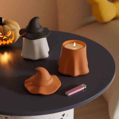 Halloween Edition 🎃👻 Wizard Candle Holder #halloweendecor #halloweencandles #halloweencandle #wizardcandles #ghostcandle #ghostcandles #halloween #halloweenedition #halloween2024 #halloween2024🎃👻🕷️ Candle Forms, Halloween Candles Diy, Candle Refill, Ghost Candle, Autumn Candles, Smelling Candles, Candle Vessel, Ghost Candles, Best Smelling Candles