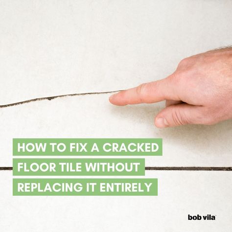 Tile floors crack from time to time. Learn how to fix a cracked tile floor without the need for extensive replacements at the 🔗 in our bio. #diytips #diyhack #diying #diy #diyclub #handyman #handymanclub #fixit #homeownerhacks #homeownertips #lifehacks #lifetips #kitchenhacks #kitchentips Homeowner Hacks, Bob Vila, Tile Floors, Mens Club, Hacks Diy, Porcelain Tile, Fix It, Tile Floor, Life Hacks