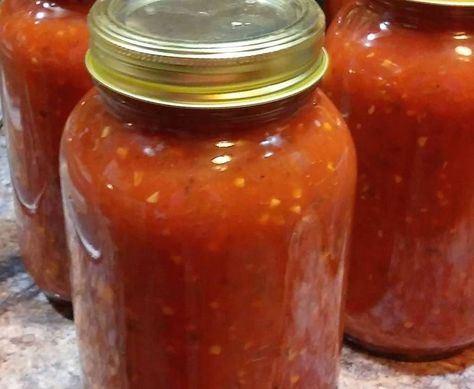 Homemade Spaghetti Sauce - Long Ears Farm Ghost Pepper Hot Sauce Recipe Canning, Hot Pepper Sauce For Canning, Red Jalapeno Hot Sauce, Jalapeno Hot Sauce Recipe Canning, Canning Hot Sauce Recipes, Hot Sauce Canning Recipe, Canning Hot Sauce, Jalapeno Hot Sauce Recipe, Canning Hot Peppers