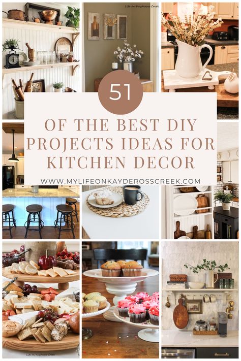 Spice Rack Plans, Cake Plates Diy, Ideas For Kitchen Decor, Vintage Country Decor, Farmhouse Kitchen Diy, Kitchen Crafts Diy, Trivets Diy, Diy Cupcake Stand, Diy Utensils