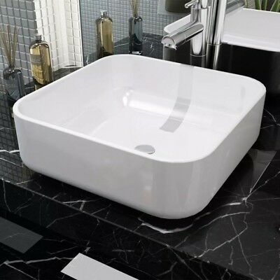 #eBay #SALES #home_garden_discounts Ceramic Basin Square Sink White Washroom Waterfall Bawls Pot Vessel… #eBay #SALES #home_garden_discounts Wall Mounted Bathroom Sinks, Square Ceramic, Undermount Bathroom Sink, Square Sink, Steam Showers Bathroom, Countertop Basin, Boho Bathroom, Basin Sink, Bathroom Basin