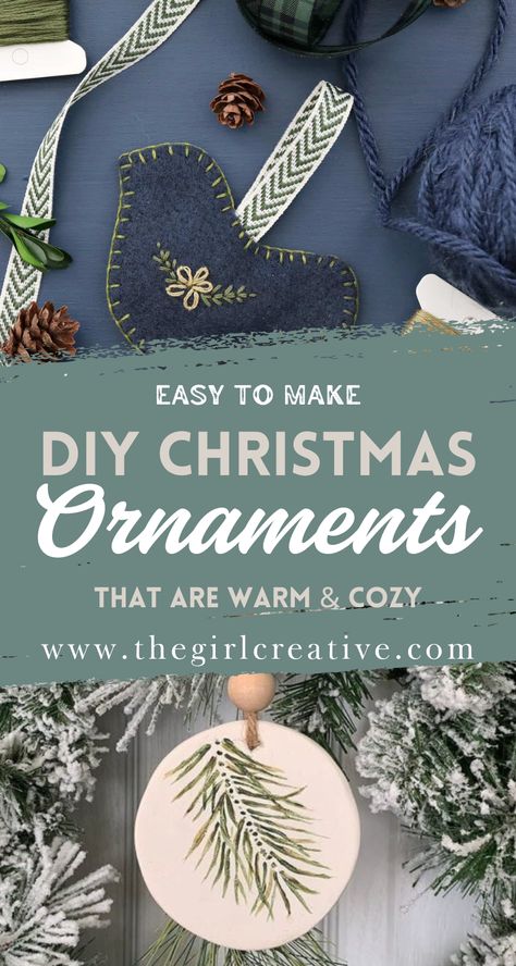 Embrace the cozy charm of the season with these homemade Christmas ornaments! Perfect for gift giving, these DIY projects use natural materials like twine and pinecones, making them a delightful addition to your holiday decor. Get inspired and craft your own! Diy Natural Ornaments Christmas, Best Homemade Christmas Ornaments, Homemade Boho Christmas Ornaments, Diy Homemade Ornaments, Homemade Fabric Ornaments, Teen Ornaments Diy, Diy Custom Ornaments, Twine Ornaments Diy, Rustic Diy Christmas Ornaments