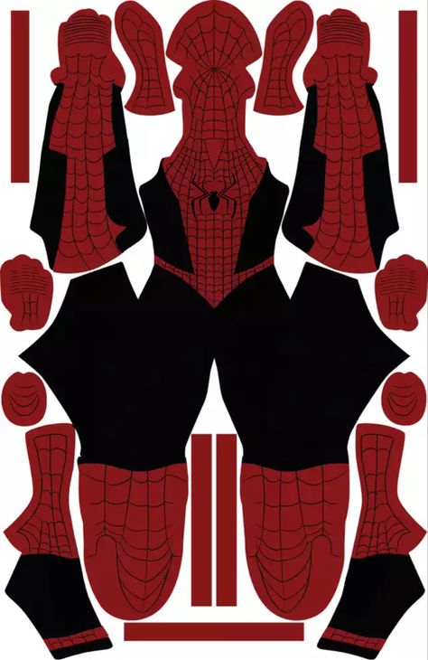 Spiderman Template, Black Suit Spiderman, Suit Template, Sailor Moon Halloween, Superheroes Wallpaper, Marvel Diy, Spider Man Suit, Spiderman Suits, Spiderman Costume