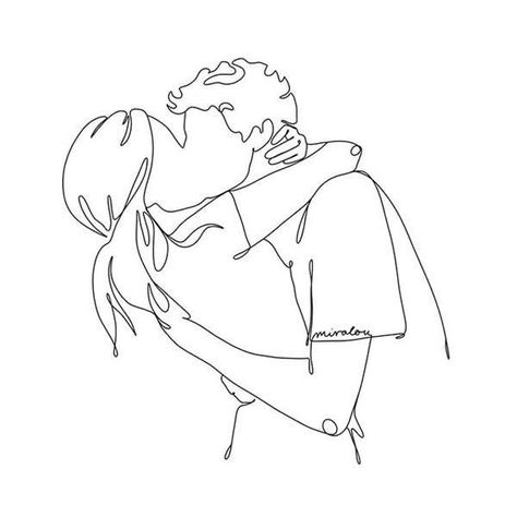 Romantic Drawing, Instagram Couples, Romantic Couple Kissing, Couple Sketch, Couple Kissing, Minimalist Drawing, Nature Style, Line Art Design, Outline Art