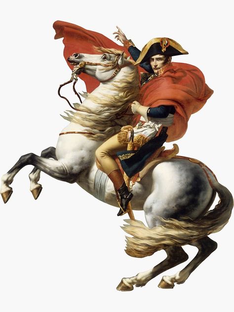 Famous Art Paintings, Horse Oil Painting, Napoleon Bonaparte, Famous Art, Stickers For Sale, Aesthetic Stickers, Trademark Fine Art, Versailles, Classic Art