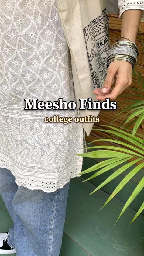 Aesthetic Desi Casual College Outfits Desi Casual, Meesho Finds, Cheap Outfits, Cute Cheap Outfits, Insta Reel, Uni Outfit, Outfits For College, Stylish Outfits Casual, Simple Casual Outfits