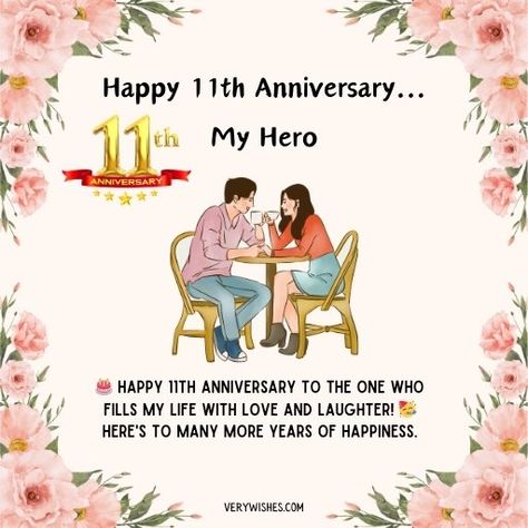 895 Happy 11th Anniversary Wishes for Husband & Greetings - Very Wishes Happy 11th Anniversary Wishes, Wishes For Married Couple, Anniversary Messages For Him, Happy Anniversary Wishes For Husband, Love Anniversary Wishes, Happy Anniversary Hubby, Anniversary Quotes For Wife, Happy 14th Anniversary, Happy 11th Anniversary