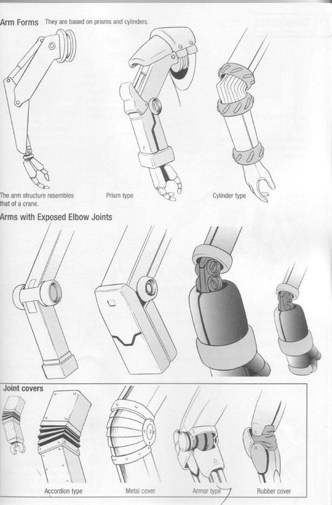 How To Draw Mechanical Parts, How To Draw Robots, Mecha Reference, Robot Mechanics, Robot Design Sketch, Robot Sketch, Arm Drawing, Mechanical Arm, Graphisches Design