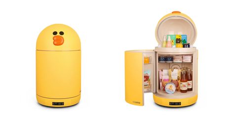 Line Friends Mini Fridge, Gaming House, Deepthi Sunaina, Women Room, Mini Appliances, Living In Korea, Store Snacks, Ladies Room, Cute Furniture