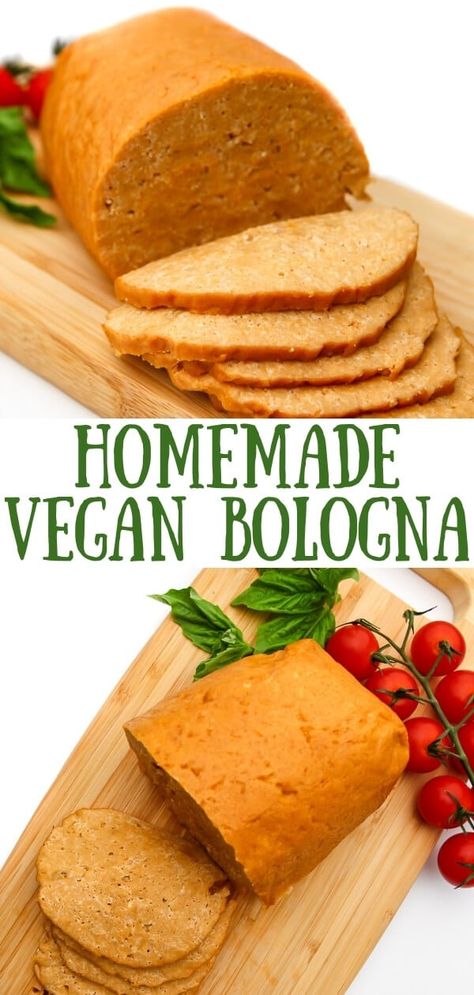 Vegan Sandwich Meat Recipes, Vegan Deli Meat Recipe, Seitan Deli Meat, Vegetarian Deli Meat, Vegan Sandwich Meat, Vegan Lunchmeat, Vegan Bologna Recipe, Vegan Bologna, Vegan Lunch Meat