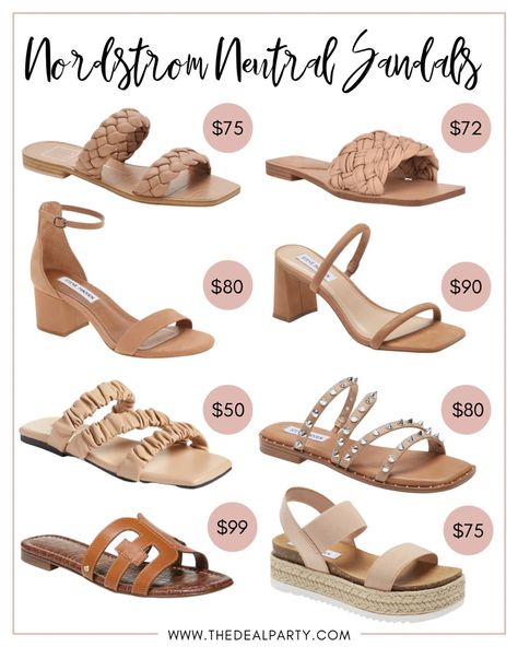 Neutral Sandals | Neutral Heels | Platform Sandals | Studded Sandals | Dolce Vita | Steve Madden | Marc Fisher LTD | Flat Sandals | Strappy Sandals | Women's Shoes | Women's Sandals | Espadrille Sandals | Tan Sandals | Nude Sandals | Brown Sandals Nordstrom Outfit, Neutral Sandals, Neutral Heels, Sandals Strappy, Nude Sandals, Spring Sandals, Tan Sandals, Heels Platform, Sandals Brown