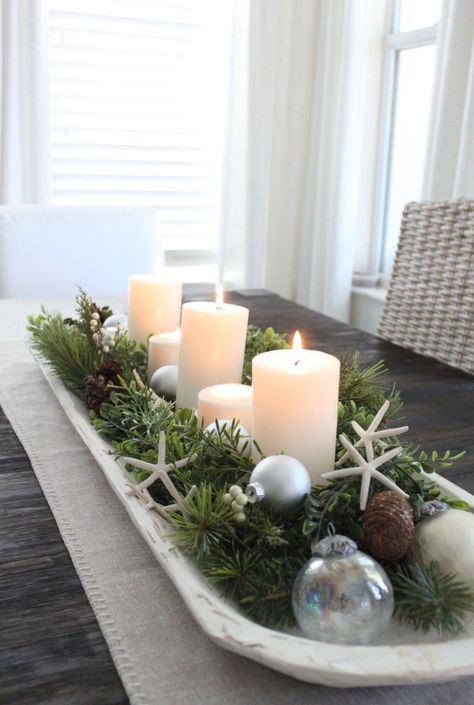 Coastal Christmas 2022 at Starfish Cottage Coastal Holiday Decor Christmas Ideas, Southern Coastal Christmas Decor, Coastal Christmas Centerpiece Ideas, Coastal Christmas Coffee Table Decor, Modern Coastal Christmas Tree, Beach Cottage Christmas Decor, Coastal Christmas Table Centerpieces, Summer Christmas Decor Ideas, Costal Christmas Tree Ideas