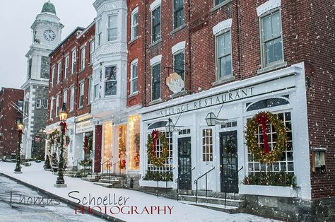 Spread the Holiday Season’s Cheer Connecticut Aesthetic, Litchfield Connecticut, New England Christmas, Living Modern, Historic Downtown, Christmas Town, Backyard Inspo, Photography Prints, Oh The Places Youll Go