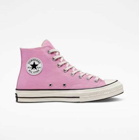 Peach Converse, Converse Chuck 70 Vintage, Chuck 70 Vintage Canvas, Pink High Top Converse, Converse For Women, Pink Chucks, Chuck 70 High Top, Barbie Land, Shoe Converse