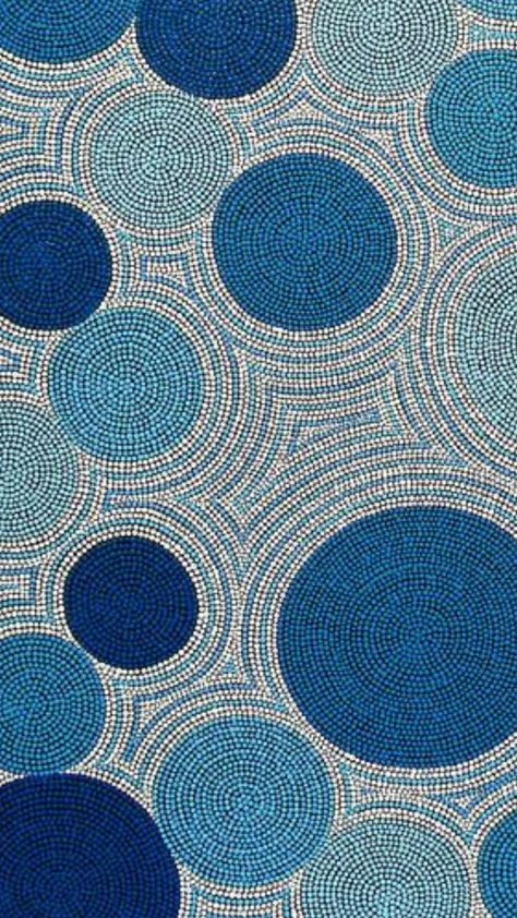 Blue Aboriginal Art, Mosaic Illustration, Mosaic Drawing, Circle Square Triangle, Mosaic Background, Aboriginal Patterns, Wall Mosaic, Blue Mosaic, Outdoor Tiles