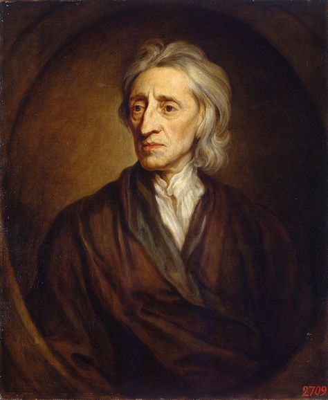 John Locke -English philosopher and physician regarded as one of the most influential of Enlightenment thinkers and known as the "Father of Classical Liberalism". - Locke's theory of mind is often cited as the origin of modern conceptions of identity and the self. - He postulated that, at birth, the mind was a blank slate. - Opposed the Divine Right of Kings and asserted that people have a natural right to life, liberty, and property. - Opponent of religious enthusiasm. Famous Philosophers, Classical Liberalism, John Locke, Bertrand Russell, Historia Universal, American Presidents, Philosophers, Founding Fathers, Motivational Words