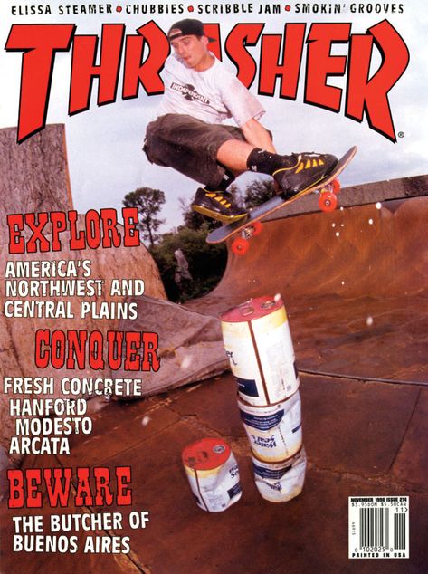 Thrasher Skateboard Magazine, Thrasher Skateboard, Skate Photography, Skateboard Magazine, Old School Skateboards, Skate Photos, Skateboard Photography, Vintage Skateboards, Thrasher Magazine