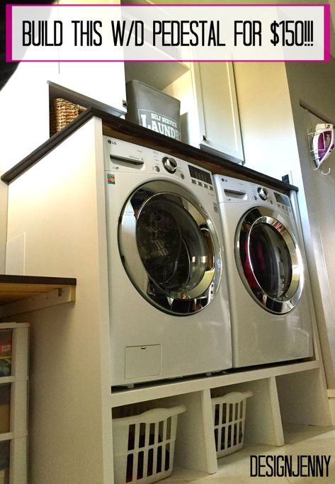 Washer And Dryer Stand, Laundry Room Pedestal, Washer Pedestal, Washer And Dryer Pedestal, Laundry Pedestal, Laundry Room Layouts, Laundry Room Renovation, Laundry Room Ideas, Laundry Room Remodel