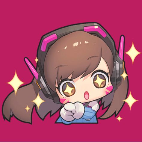 Ow Dva Pfp, D Va Overwatch Icons, D Va Icon, Dva Icons, Dva Fanart Cute Icon, Header Dva Overwatch, D Va Overwatch, Chibi Genshin, Dva Overwatch