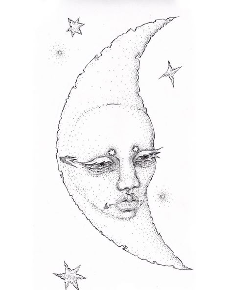 Celestial Stars, Stippling Art, Japon Illustration, In The Stars, Hippie Art, Tattoo Design Drawings, Book Art Drawings, Creative Tattoos, Illustration Artists