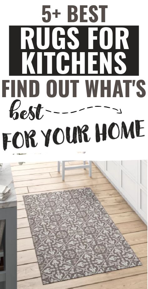 BEST KITCHEN RUGS- Wondering what kind of rug is best for your kitchen? Whether you need a runner, anti-slip or something good for hardwood, we've got you covered! #kitcheninspo #kitchen #kitchenrunner #kitchenrug #bestkitchenrugs Small Kitchen Rugs, Rug Kitchen Table, Kitchen Runner Rug Ideas, Rug Under Kitchen Table, Kitchen Rug Ideas, Kitchen Area Rugs Ideas, Kitchen Rugs Farmhouse, Modern Kitchen Rugs, Kitchen Rugs Sink