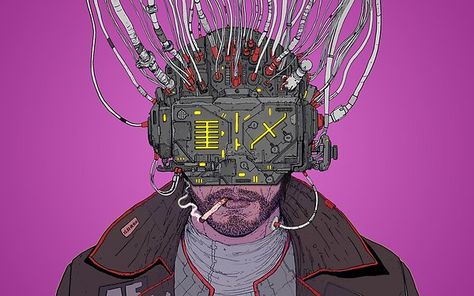 Turn on, plug in, drop out. Virtual reality in the cyberpunk dystopia of high tech and low life. Cyberpunk Dystopia, Low Life, Virtual Reality, High Tech, Cyberpunk, Tote Bags, The Beach, Double Sided, Tv