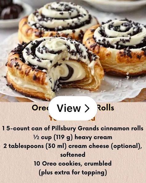 Lemon8 · Oreo-Stuffed Cinnamon Rolls Recipe 😩🍪🌀 · @Jakari Lashika Oreo Cinnamon Rolls, Grands Cinnamon Rolls, Pillsbury Cinnamon Roll Recipes, Pillsbury Grands, Oreo Flavors, Strawberry Cookies, Cinnamon Rolls Homemade, Bread Recipes Sweet, Cinnamon Rolls Recipe