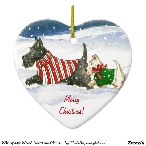 Whippety Wood Scotties Christmas ornament Dog Happy New Year, Scottie Dog Christmas, Scottish Terriers, Christmas Dogs, Festive Crafts, Dog Christmas Ornaments, Dog Christmas, Dog Ornaments, Scottish Terrier