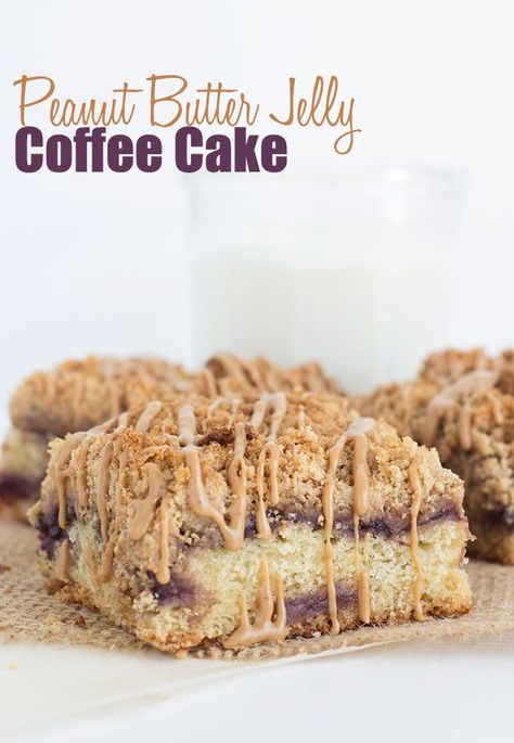 Peanut Butter Jelly Coffee Cake Jelly Coffee, Peanut Butter Jelly Recipes, Coffee Cake Cookies, Cake Jelly, Peanut Butter Jelly Time, Coffee Jelly, Jelly Cake, Peanut Butter And Jelly, Peanut Butter Jelly