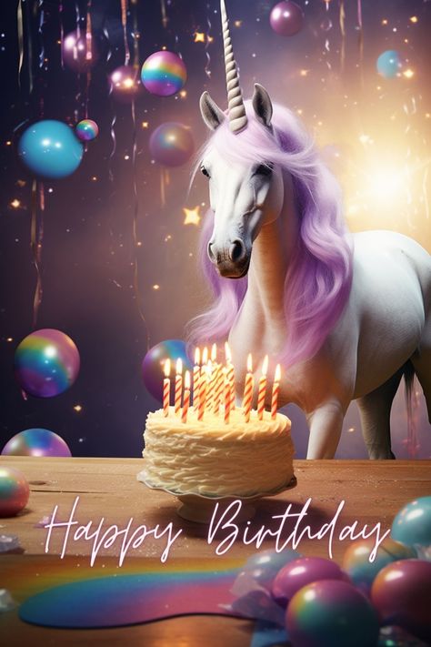 🦄🎁🎂🎉Hier erhältst du eine feine Auswahl an Bildern mit Happy Birthday Einhorn und Geburtstags Wünschen + Sprüchen 😄. Teile diese einfach auf deinen sozialen Netzwerken mit Freunden und Familie🤩. Über den Link kannst du dein Happy Birthday Bild einfach herunterladen. Damit zauberst du sicherlich ein Lächeln auf die Gesichter deiner Liebsten.😆 Happy Birthday Unicorn, Unicorn Birthday Card, Happy Birthday Music, Happy Birthday Wishes Pics, Birthday Wishes Pics, Unicorn Birthday Cards, Pink Happy Birthday, Birthday Greetings Friend, Happy Birthday Wishes Cake