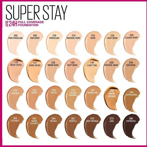 Maybelline Skin Tint, Maybelline Bb Cream, Superstay Maybelline, Maybelline Superstay Foundation, Maybelline Concealer, Skin Tone Makeup, Maybelline Fit Me Concealer, Foundation Swatches, New Years Eve Nails