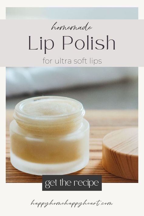 Looking for a DIY lip scrub without honey? Check out this easy homemade lip scrub for soft lips. This DIY lip scrub for dry, chapped lips is amazing! You'll love this plumping lip scrub! #LipScrub #LipPolish #SkinCare #NaturalLiving Lip Scrubs For Chapped Lips, Tallow Lip Scrub, Best Lip Scrub Recipe, Emulsified Lip Scrub Recipe, Lip Softener Diy, Diy Lip Mask For Chapped Lips, Soft Lip Balm Recipe, Best Lip Scrub Diy, Diy Overnight Lip Mask