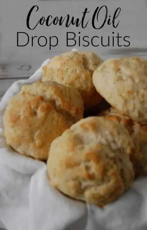 Do you love biscuits? Of course you do! These coconut oil drop biscuits are very easy to make and taste amazing, plus you get all the benefits of coconut oil! #coconutoil #biscuits #dropbiscuits #realfood #fromscratch Dairy Free Recipes For Kids, Easy Drop Biscuits, High Calorie Diet, Coconut Oil Recipes, Oil Drop, Drop Biscuits, Recipes For Kids, Köstliche Desserts, Party Desserts