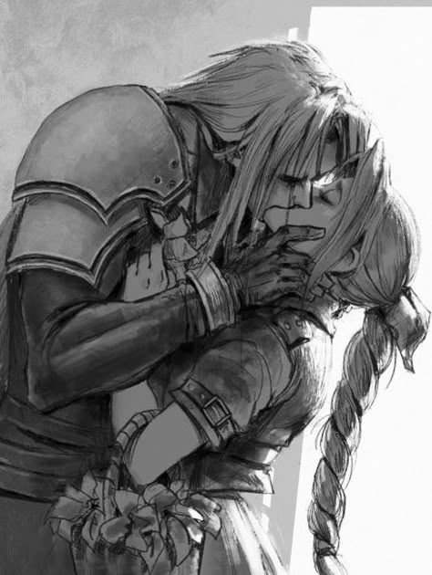 Sephiroth X Aerith, Fantasy Romance Art, Final Fantasy Sephiroth, Fantasy Couples, Final Fantasy Art, Romance Art, Brother In Law, Plot Twist, Romantic Art