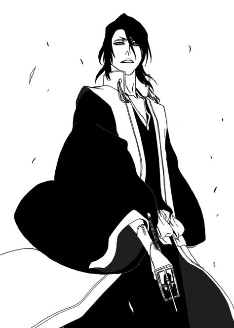 Byakuya Kuchiki, Bleach Project Nexus, Bleach Tattoo, Kuchiki Byakuya, Bleach Drawing, Byakuya Kuchiki, Toshiro Hitsugaya, Bleach Anime Art, Anime Bleach, Bleach Characters