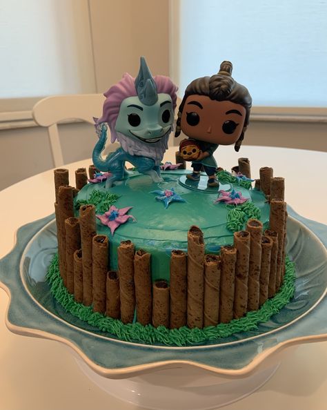 Raya and the Last Dragon Cake Dragon Birthday Cakes, Dragon Birthday Parties, Dragon Cake, Raya And The Last Dragon, 4th Birthday Cakes, The Last Dragon, Dragon Birthday, Dragon Party, Disney Birthday