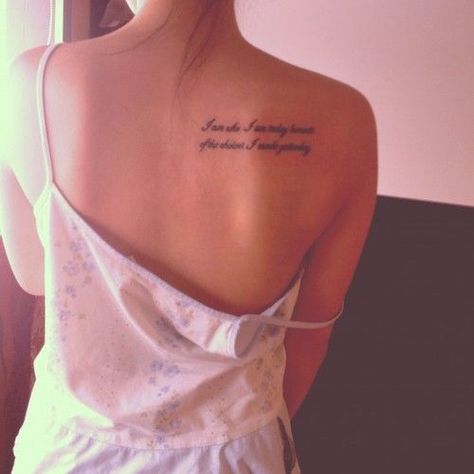 Already got one on my shoulder blade, but I could always decorate the other one... Tattoo Placement Shoulder, Tattoo Sanskrit, Tattoos Egyptian, Simple Quote Tattoos, Tattoos Script, Shoulder Tattoo Quotes, Back Tattoo Quotes, Tattoos Faith, Script Tattoos