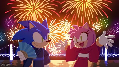 Asia Illustration, Sonic Channel, Sonamy Comic, Sonic & Knuckles, Amy The Hedgehog, Illustration Series, Hedgehog Movie, Sonic And Amy, Sonic Funny