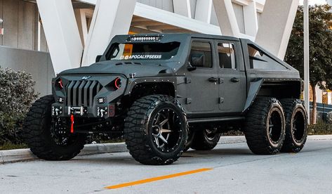 Apocalypse Hellfire 6x6, Hellfire Car, Jeep Gladiator 6x6, Apocalypse 6x6, Apocalypse Truck, Apocalypse Car, Mobil Off Road, Monster Truck Cars, Truck Top