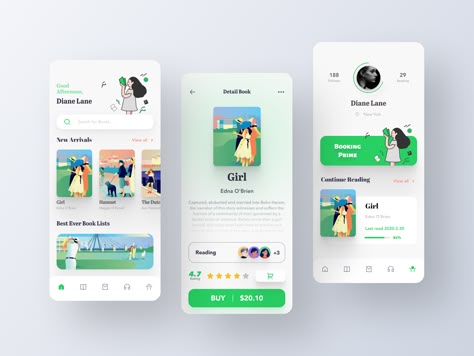 Library App Design by YueYue🌙 Social App Design, Library App, App Design Layout, Library Inspiration, Mobile App Design Inspiration, Kids Library, Mobile Ui Design, App Design Inspiration, Ui Design Inspiration